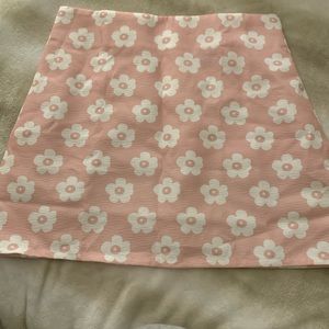 Pink Floral Skirt